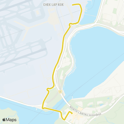 Citybus Tung Chung Station - Asiaworld-Expo map