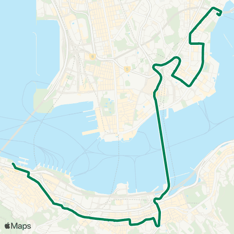Kowloon Motor Bus Kowloon City Ferry - Central (Macao Ferry) map