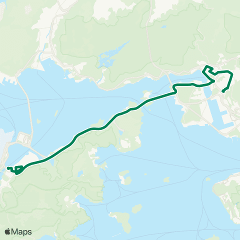 Kowloon Motor Bus Kwai Fong (South) - Tung Chung Pier map