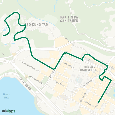 Green Minibus Nt - 84 map