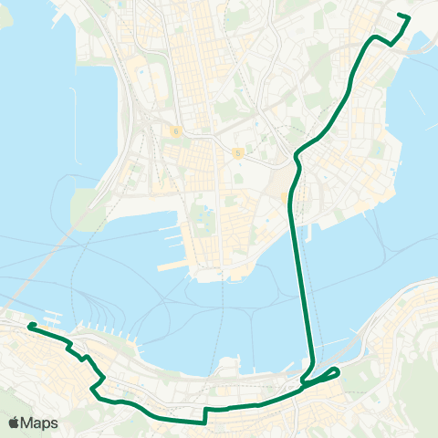 Kowloon Motor Bus Kai Tak Sports Pk - Central (Macao Ferry) map