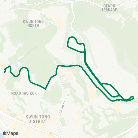 Green Minibus Kln - 89a map