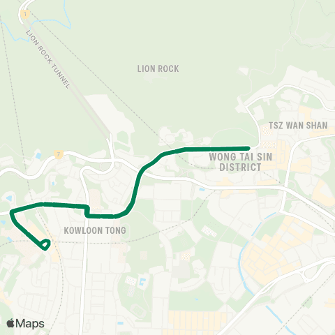 Green Minibus Kln - 73 map