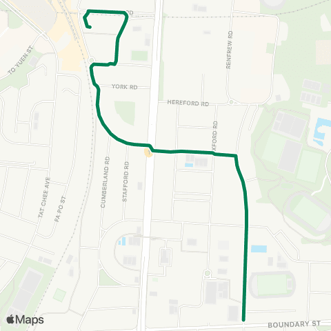 Green Minibus Kln - 25m map