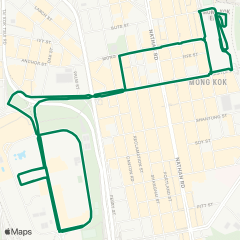 Green Minibus Kln - 79k map