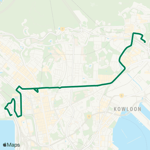 Green Minibus Kln - 70 map