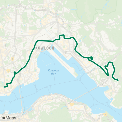 Green Minibus Kln - 62s map