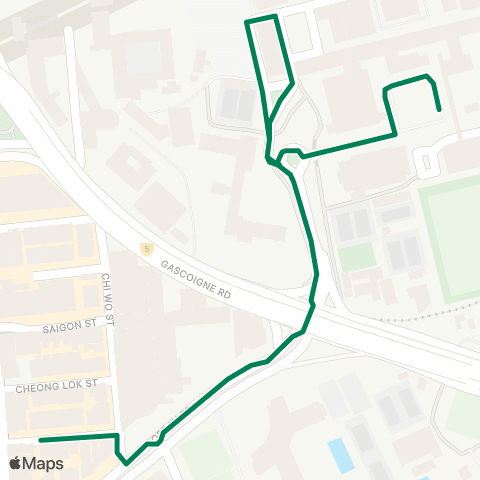 Green Minibus Kln - 57m map