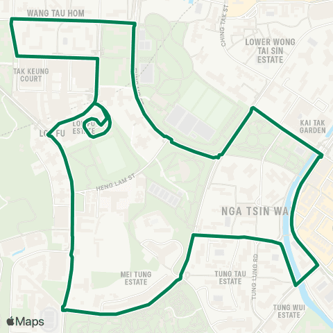 Green Minibus Kln - 39m map