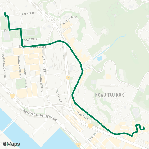 Green Minibus Kln - 56 map