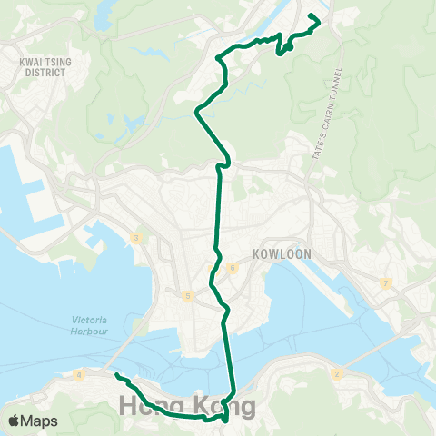 Kowloon Motor Bus Central (Macao Ferry) - Yu Chui Court map