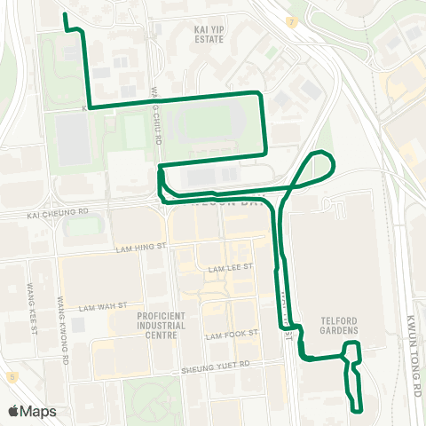 Green Minibus Kln - 51m map