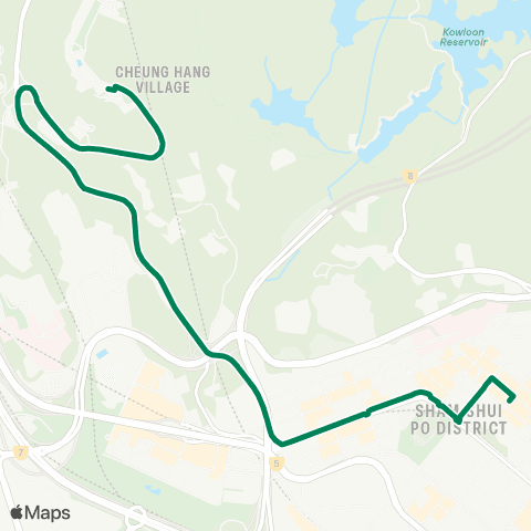 Green Minibus Nt - 97a map