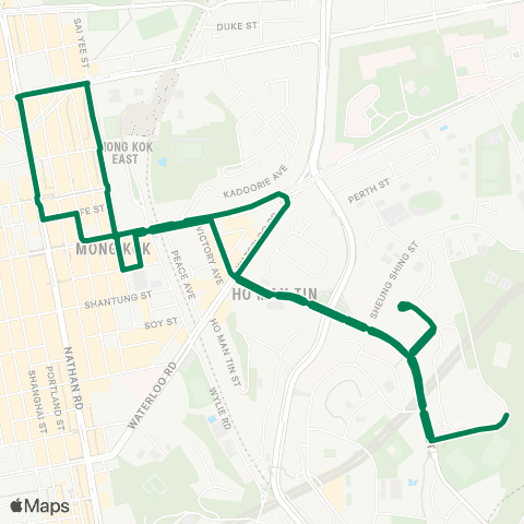 Green Minibus Kln - 27ms map