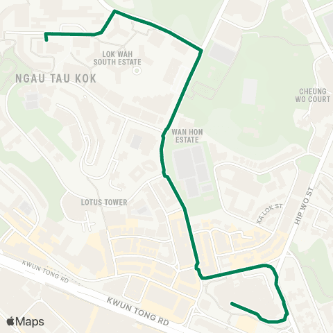 Green Minibus Kln - 22m map