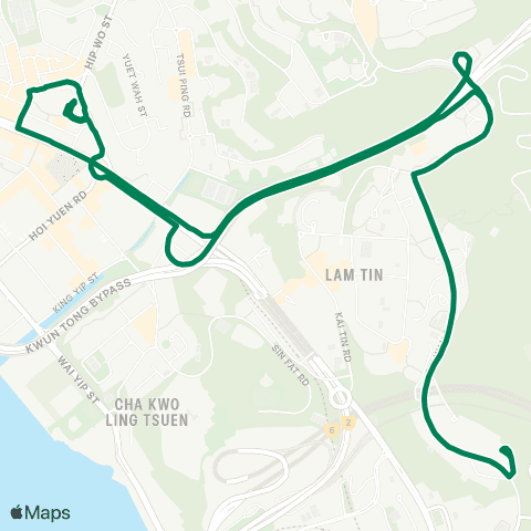 Green Minibus Kln - 63 map