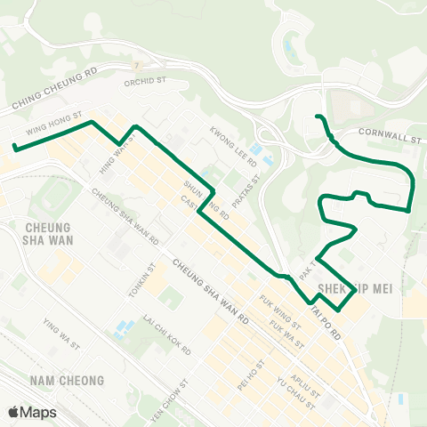 Green Minibus Kln - 42 map