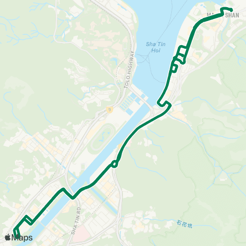 Green Minibus Nt - 810 map