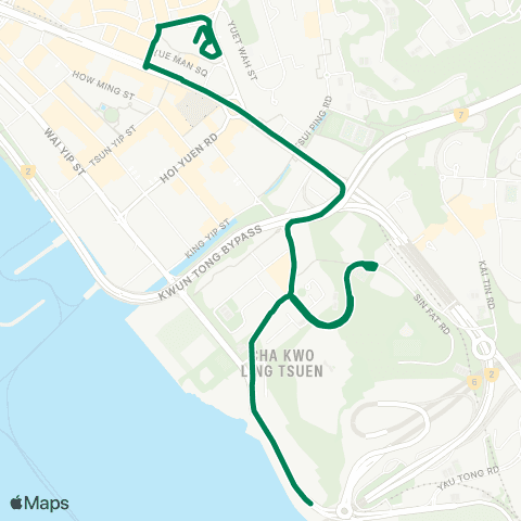 Green Minibus Kln - 23b map