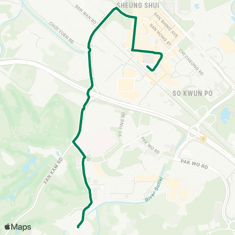 Green Minibus Nt - 58k map