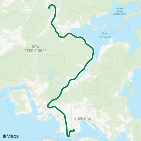 Kowloon Motor Bus Hung Hom Station - Wo Hop Shek map