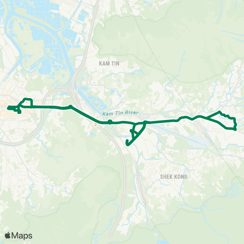 Green Minibus Nt - 608 map