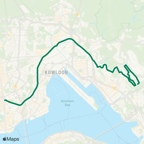 Green Minibus Kln - 91 map