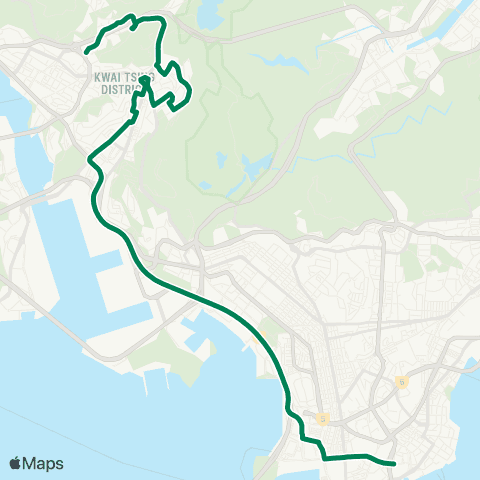 Kowloon Motor Bus Hong Kong Coliseum - Shek Wai Kok map