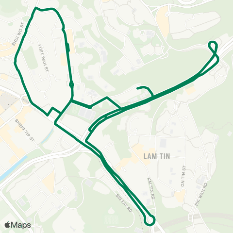 Green Minibus Kln - 59 map