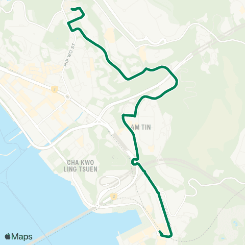Green Minibus Kln - 76b map