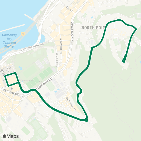 Green Minibus Hki - 25 map