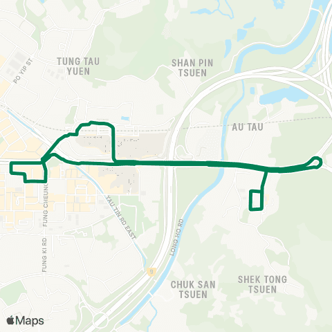Green Minibus Nt - 609s map