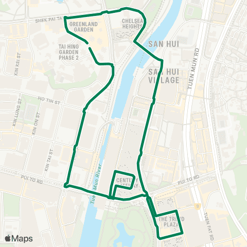 Green Minibus Nt - 45 map