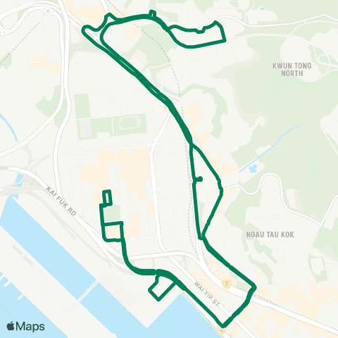Green Minibus Kln - 68 map