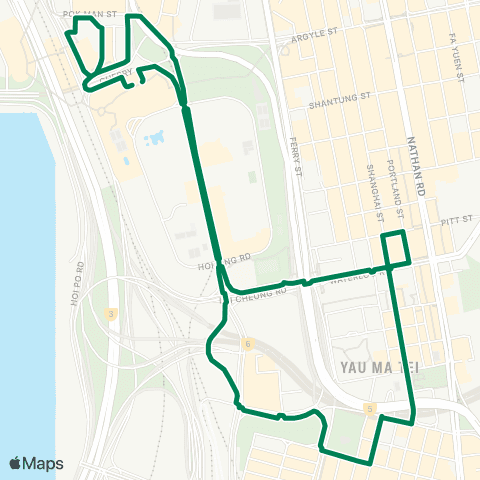 Green Minibus Kln - 43m map