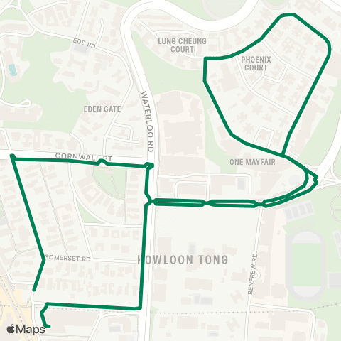 Green Minibus Kln - 29a map