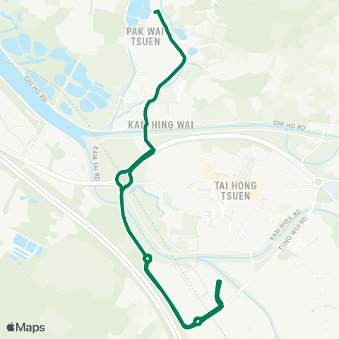 Green Minibus Nt - 601b map