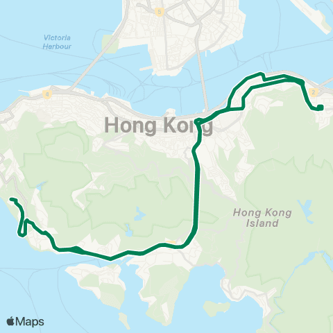 Green Minibus Hki - 69 map