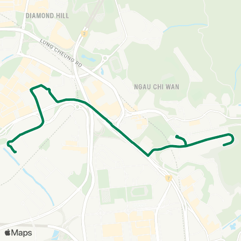 Green Minibus Kln - 82 map