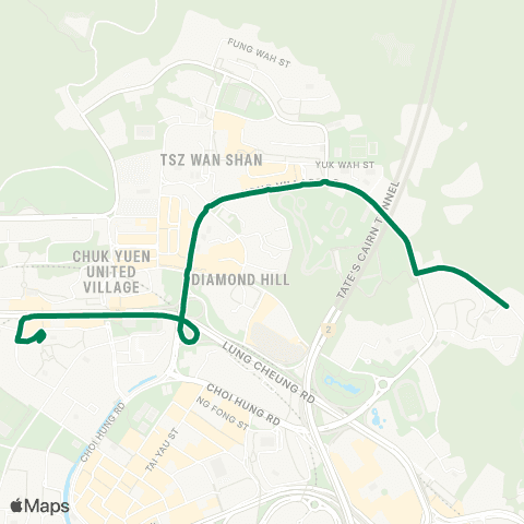 Green Minibus Kln - 33m map