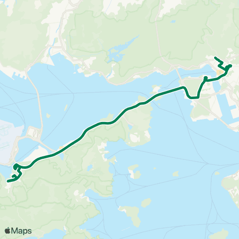 Kowloon Motor Bus Tsuen Wan (Discovery Pk) - Tung Chung (Yat Tung) map
