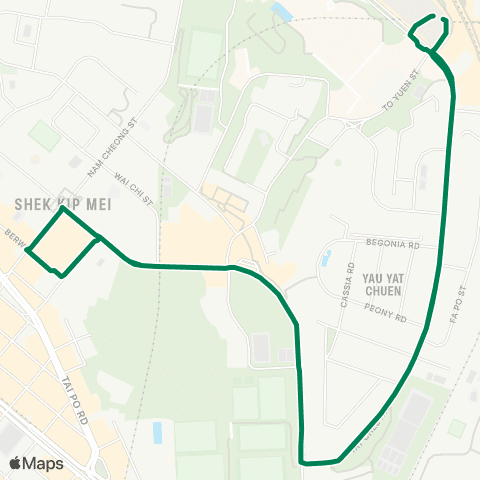 Green Minibus Kln - 41m map
