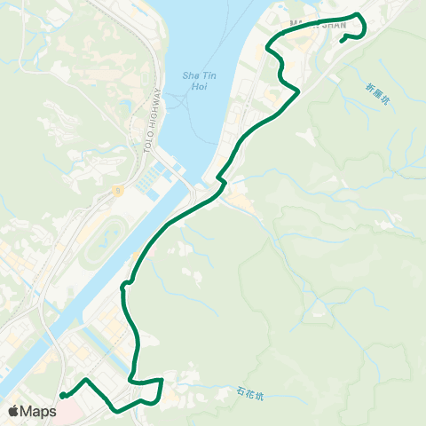 Green Minibus Nt - 808 map