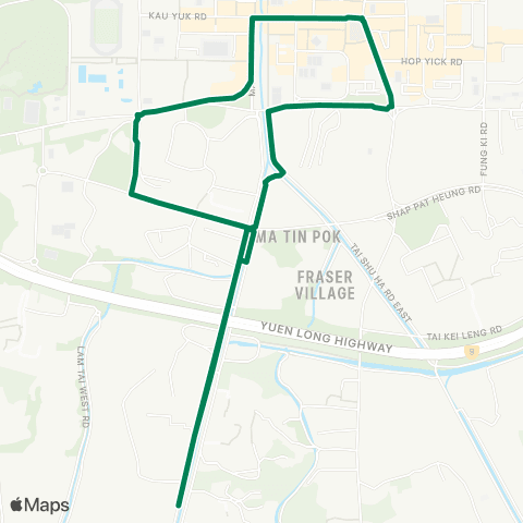 Green Minibus Nt - 39a map