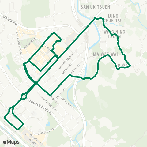 Green Minibus Nt - 54k map