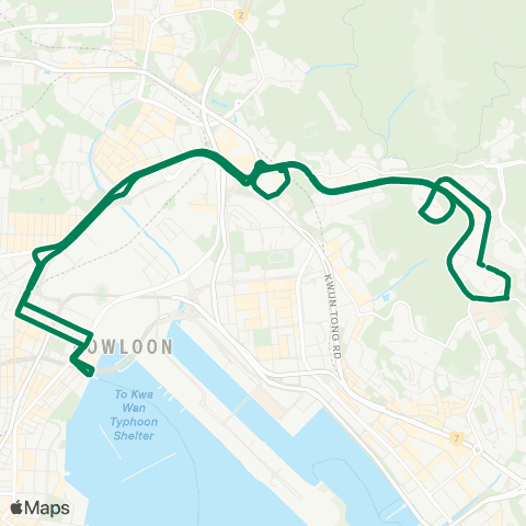 Green Minibus Kln - 49 map