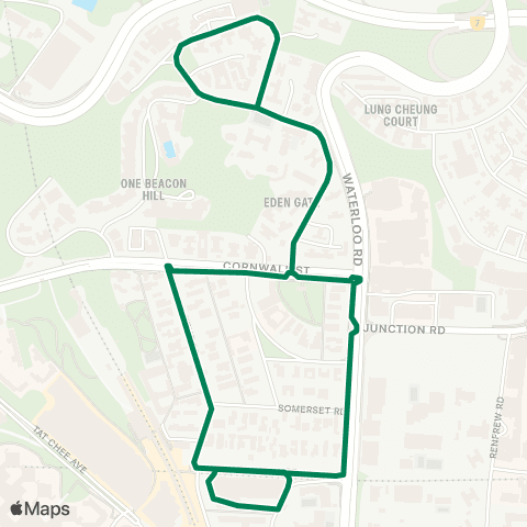 Green Minibus Kln - 29b map