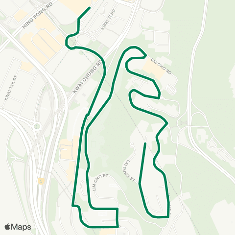 Green Minibus Nt - 91a map