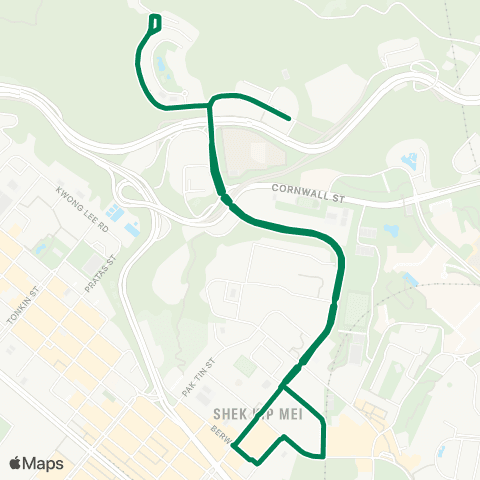Green Minibus Kln - 32m map