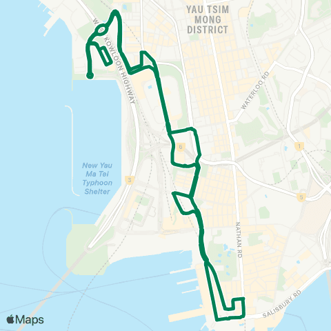 Green Minibus Kln - 78 map